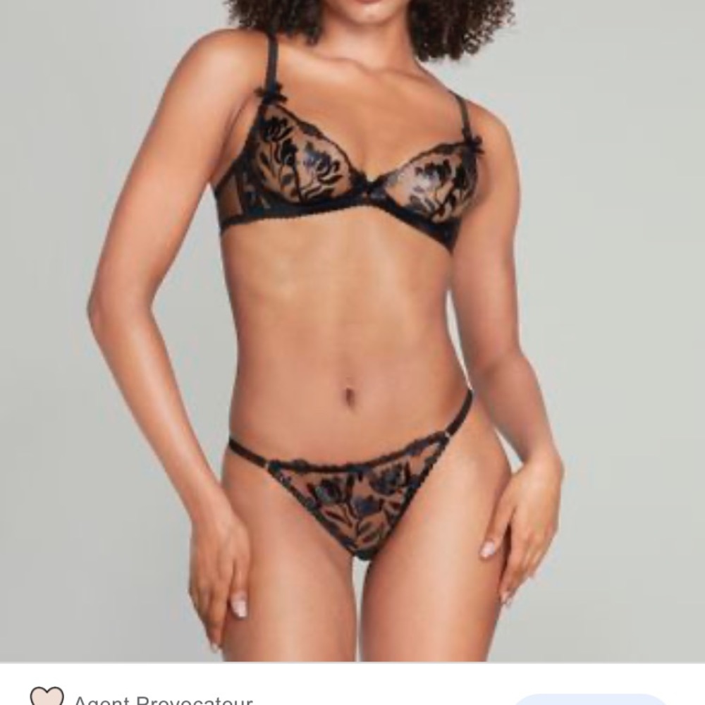 Agent Provocateur 36DD and size 3 bra and panty set